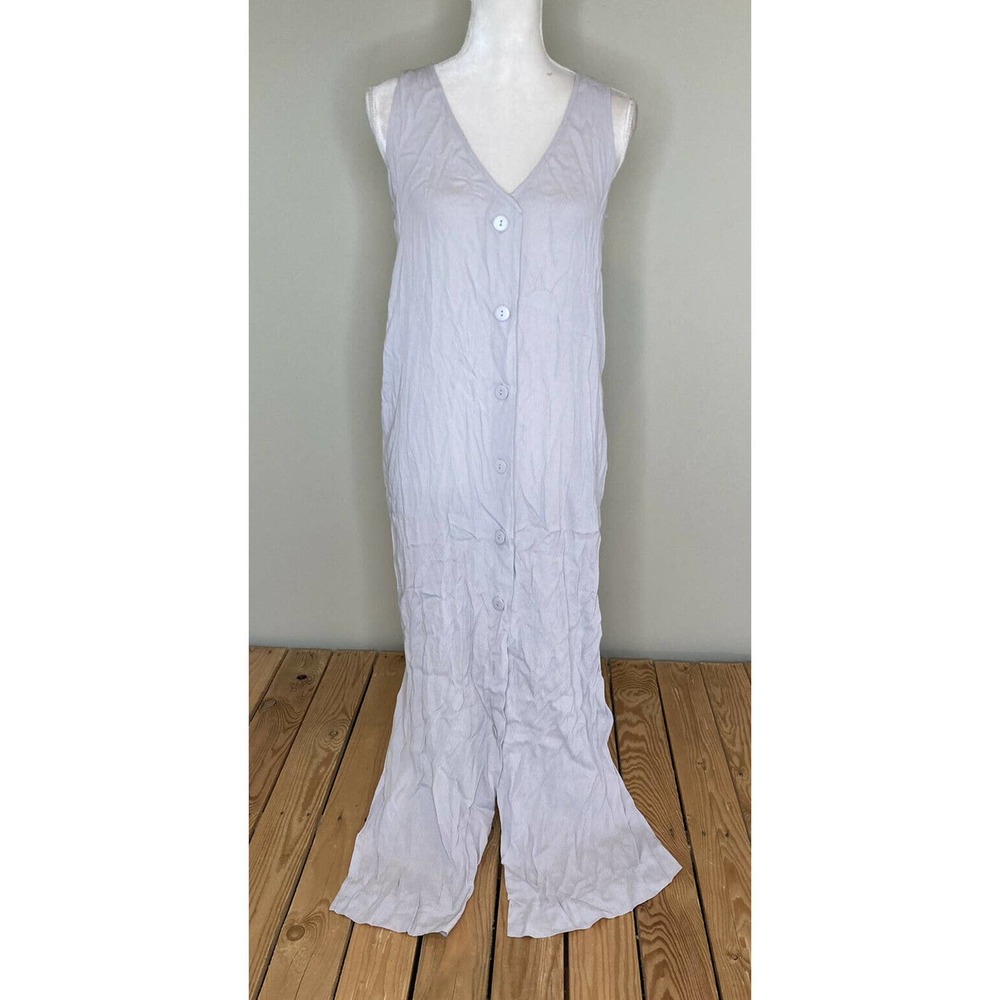 MOD REF Lavender Sleeveless Button Up Midi Dress S
